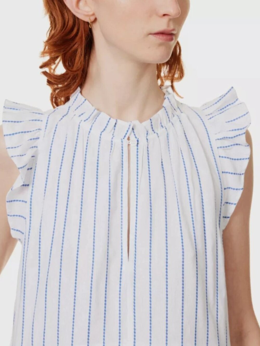 ME+EM Women's Striped Swing Tiered Mini Dress Size 12 - 36591 - Picture 4 of 14